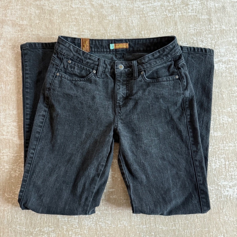 Wrangler Straight Leg Jeans Womens 4P Black Y2K Cotton
